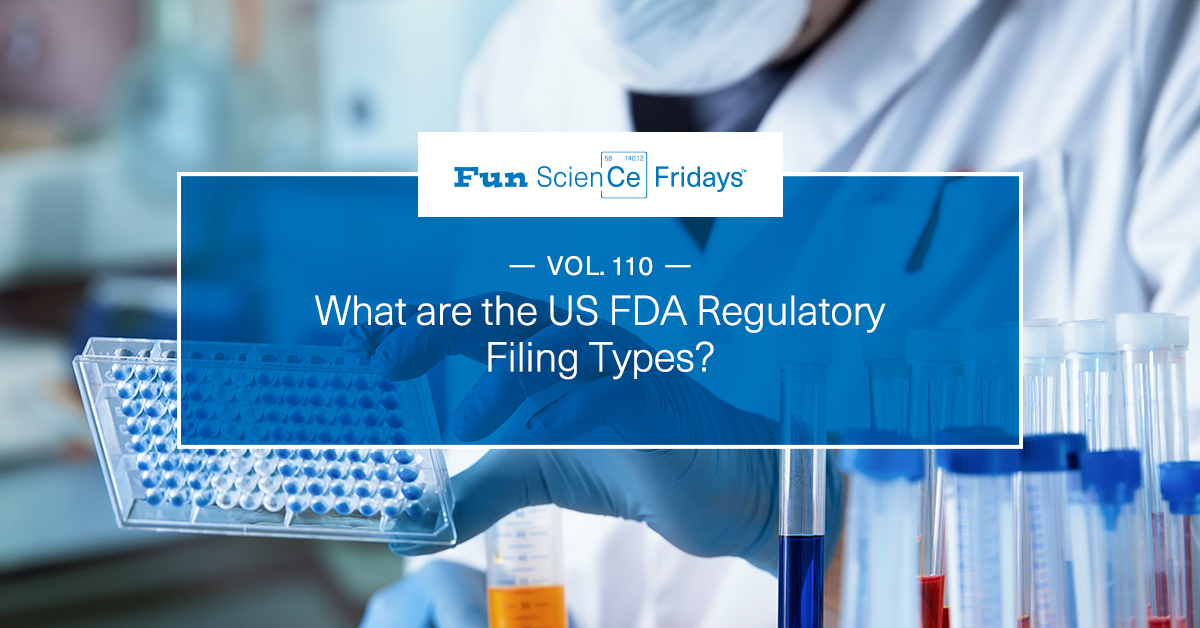 Volume 110 - What are the US FDA Regulatory Filing Types?